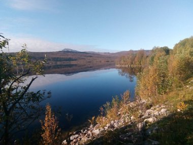 Kuzey Norveç 'teki doğa manzarası