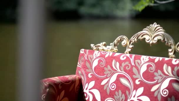 Flower Boat Decorative Wedding Entourage — Stock Video