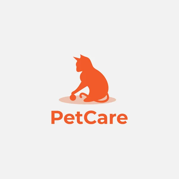 Logo Opieki Nad Zwierzętami Koncepcja Projektowania Zwierząt Logo Zdrowia Koncepcja — Wektor stockowy