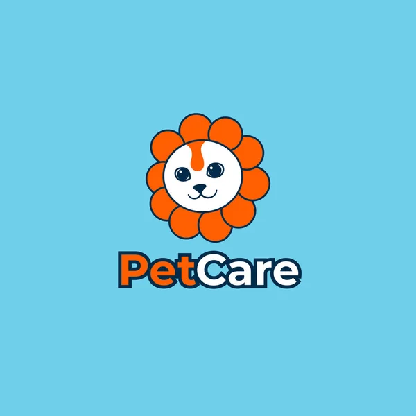 Logotipo Cuidado Animal Estimação Conceito Projeto Animal Logotipo Saúde Conceito — Vetor de Stock