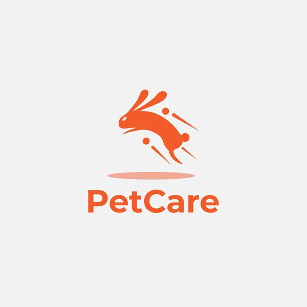 Logo Opieki Nad Zwierzętami Koncepcja Projektowania Zwierząt Logo Zdrowia Koncepcja — Wektor stockowy