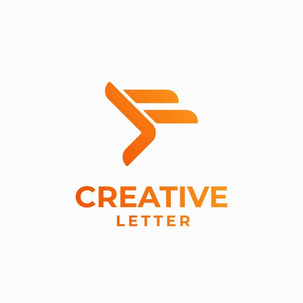 Creative Letter Logo Abeceda Design Písmeno Design Geometrická Abeceda Logo — Stockový vektor