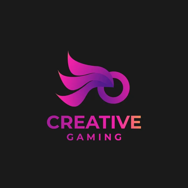 Kreative Gaming Form Logo Gaming Logo Design Abstraktes Spiel Design — Stockvektor