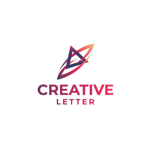Creative Letter Logo Design Abstraktní Tvar Logo Abstraktní Písmeno Logo — Stockový vektor