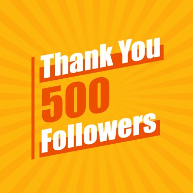 500 takipçi modern renkli tasarımı kutluyor..