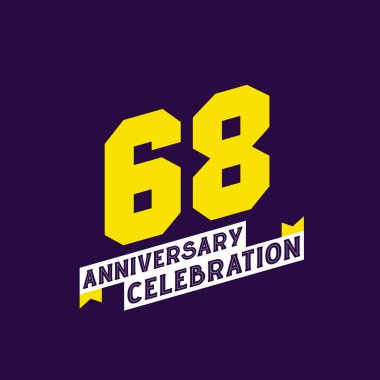 68. Yıldönümü Kutlama Vektör Tasarımı, 68. Yıl dönümü
