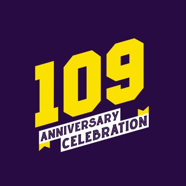 109. Yıldönümü Kutlama Vektör Tasarımı, 109. Yıldönümü