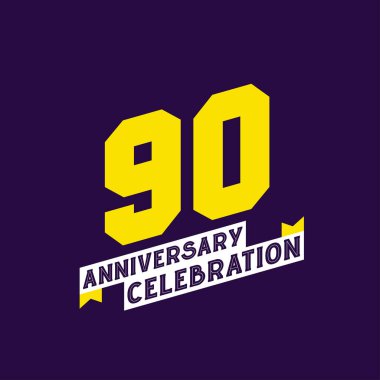 90. Yıldönümü Kutlama Vektör Tasarımı, 90. Yıldönümü