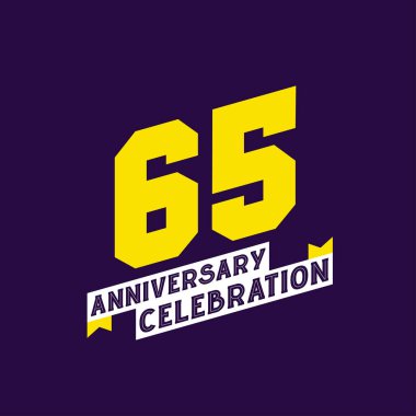 65. Yıldönümü Kutlama Vektör Tasarımı, 65. Yıldönümü