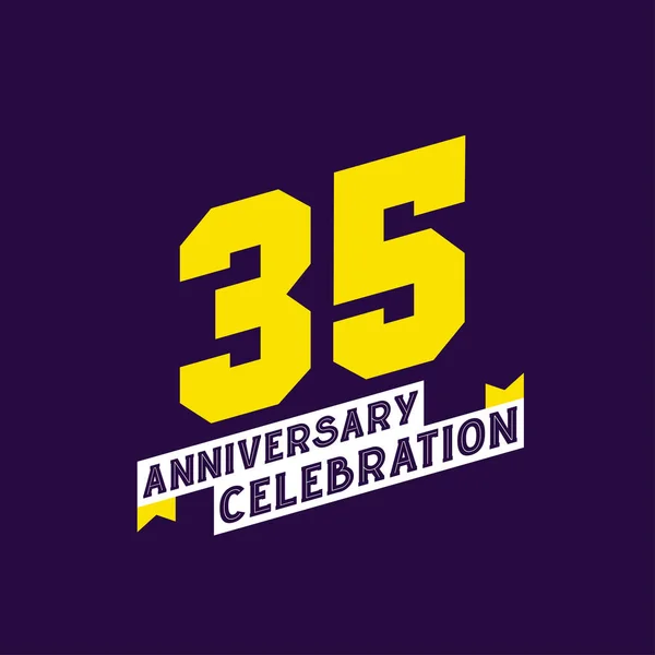 35. Yıldönümü Kutlama Vektör Tasarımı, 35. Yıldönümü