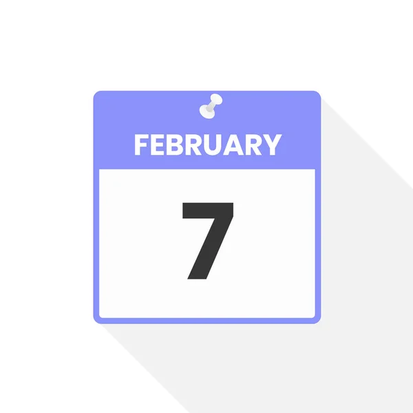 Φεβρουαρίου Ημερολόγιο Εικονίδιο Εικόνα Διανύσματος Εικονιδίων Ημερολογίου Ημερομηνίας Μήνα — Διανυσματικό Αρχείο