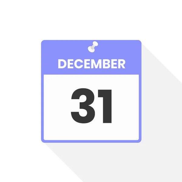 Ícone Calendário Dezembro Data Mês Calendário Ícone Vetor Ilustração —  Vetores de Stock
