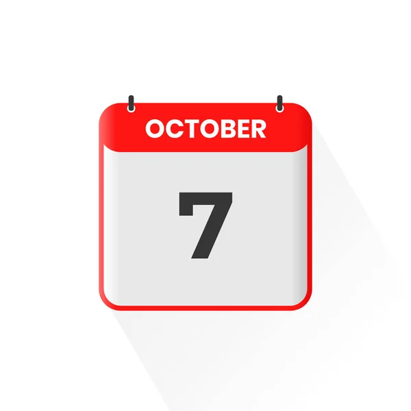 Oktober Kalenderikon Oktober Kalender Datum Månad Ikon Vektor Illustratör — Stock vektor