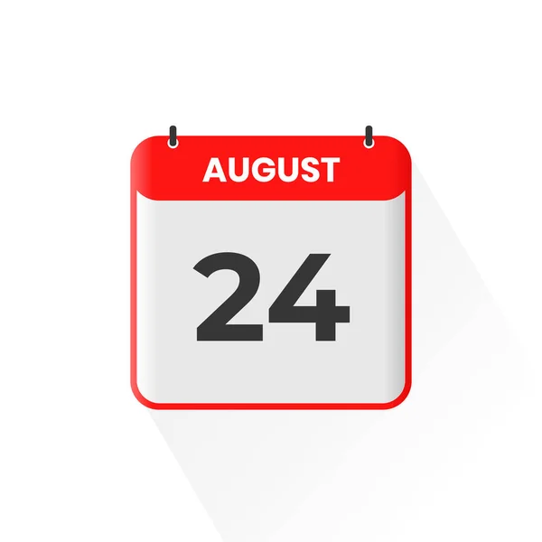 Иконка Календаря Августа Августа Календарь Дата Месяц Иконка Вектор Иллюстратор — стоковый вектор