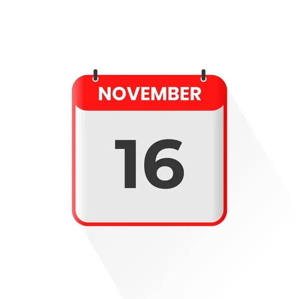Ícone Calendário Novembro Novembro Calendário Data Mês Ícone Vetor Ilustrador — Vetor de Stock