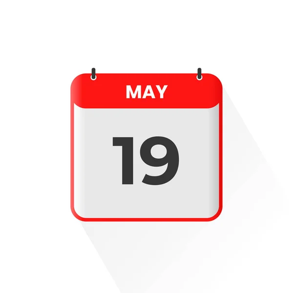 Ikona Kalendáře Května Květen Kalendář Datum Ilustrátor Vektoru Měsíce — Stockový vektor