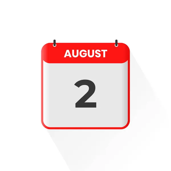 Icono Del Calendario Del Agosto Agosto Calendario Fecha Mes Icono — Archivo Imágenes Vectoriales
