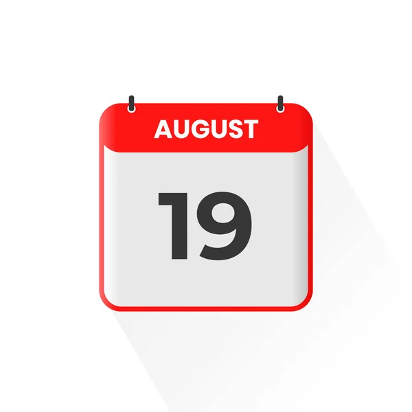 Εικονίδιο Ημερολογίου Αυγούστου Αυγούστου Εικονογράφος Διανυσμάτων Εικονιδίων Ημερομηνίας Ημερολογίου Μήνα — Διανυσματικό Αρχείο