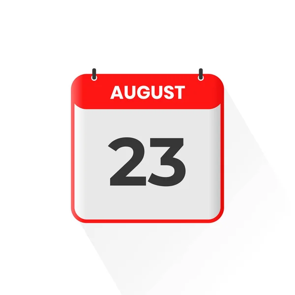 Agosto Icono Del Calendario Agosto Calendario Fecha Mes Icono Vector — Archivo Imágenes Vectoriales
