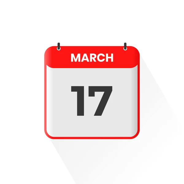 Marzo Icona Del Calendario Marzo Calendario Data Mese Icona Vettoriale — Vettoriale Stock