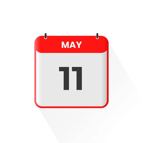 Kalendersymbol Mai Mai Kalender Datum Monat Symbol Vektor Illustrator — Stockvektor