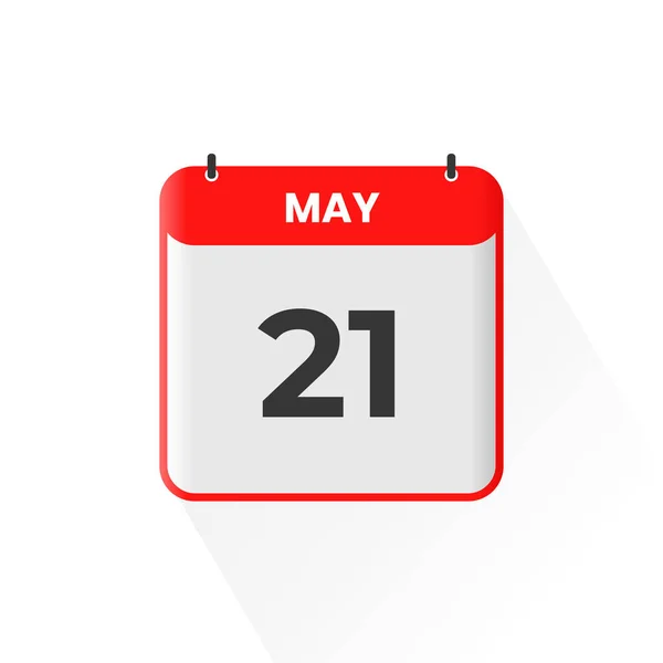 Maio Ícone Calendário Maio Calendário Data Mês Ícone Vetor Ilustrador —  Vetores de Stock