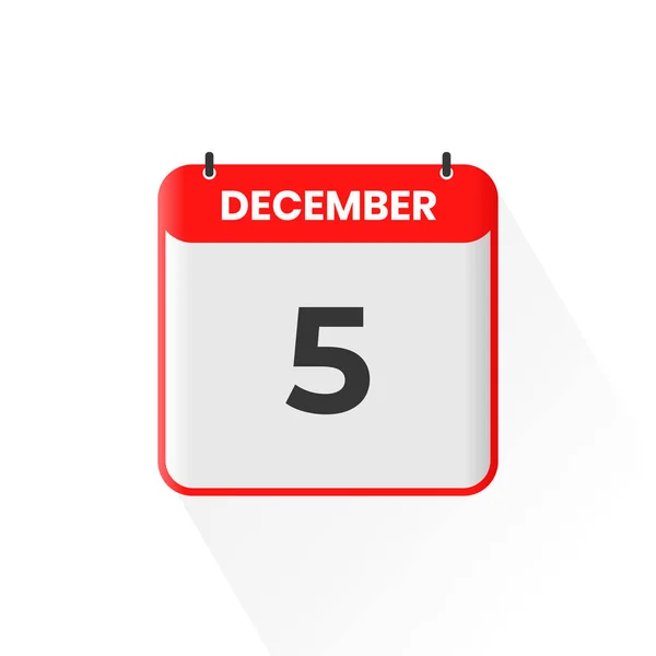 Dicembre Icona Del Calendario Dicembre Calendario Data Mese Icona Vettoriale — Vettoriale Stock