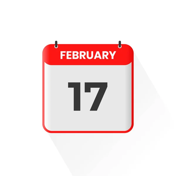 Εικονίδιο Ημερολογίου Φεβρουαρίου Φεβρουαρίου Εικονογράφος Διανυσμάτων Εικονιδίων Ημερομηνίας Ημερολογίου Μήνα — Διανυσματικό Αρχείο