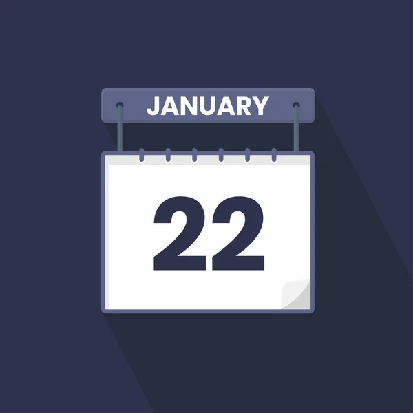 Иконка Календаря Января Января Календарь Дата Месяц Иконка Векторный Иллюстратор — стоковый вектор