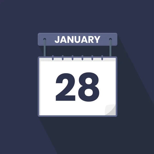 Иконка Календаря Января Января Календарь Дата Месяц Иконка Векторный Иллюстратор — стоковый вектор