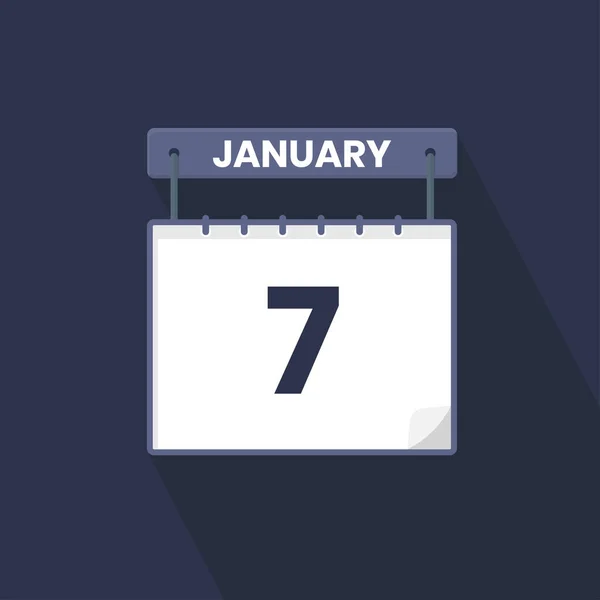 Icono Del Calendario Del Enero Enero Calendario Fecha Mes Icono — Archivo Imágenes Vectoriales