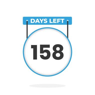 Satış promosyonu için 158 gün kaldı. 158 gün kaldı Promosyon satış afişi