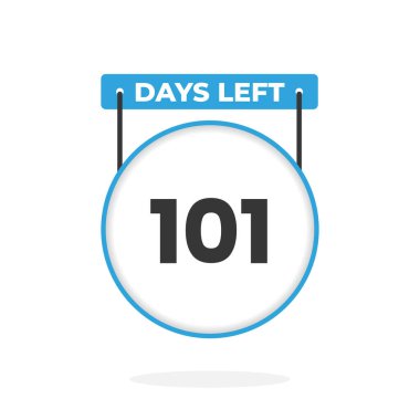 Satış promosyonu için 101 gün kaldı. 101 gün kaldı Promosyon satış afişi