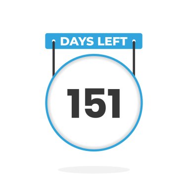 Satış promosyonu için 151 gün kaldı. 151 gün kaldı Promosyon satış afişi