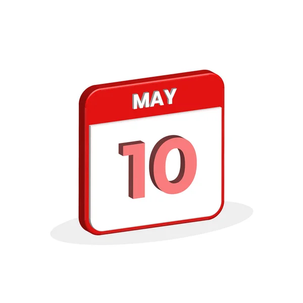 Maio Ícone Calendário Maio Calendário Data Mês Ícone Vetor Ilustrador —  Vetores de Stock