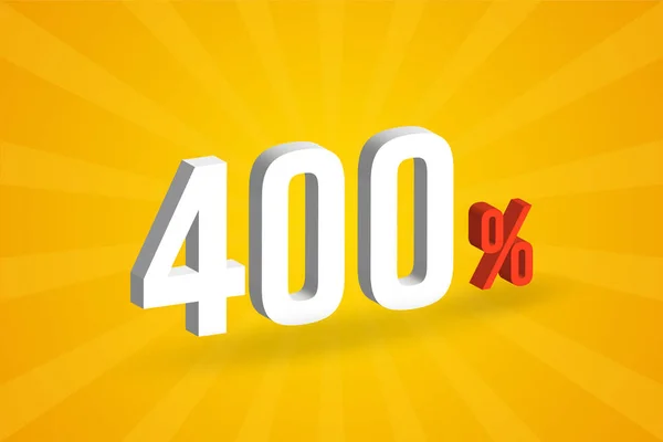 400 Знижка Текст Продажу Просування — стоковий вектор