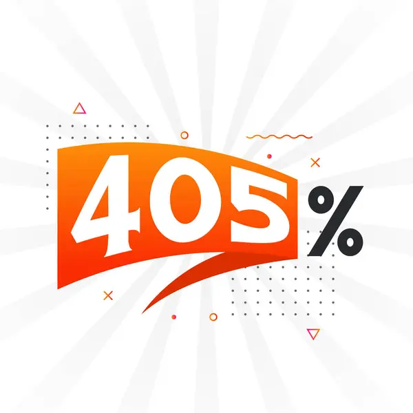 405 Kedvezmény Marketing Banner Promóció 405 Százalékos Értékesítés Promóciós Tervezés — Stock Vector