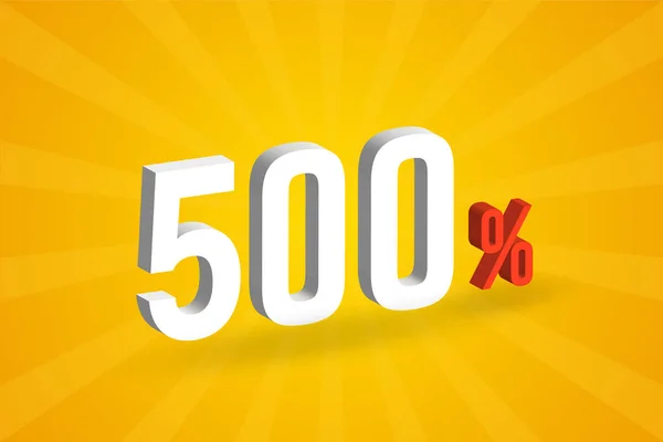 500 Знижка Текст Продажу Просування — стоковий вектор