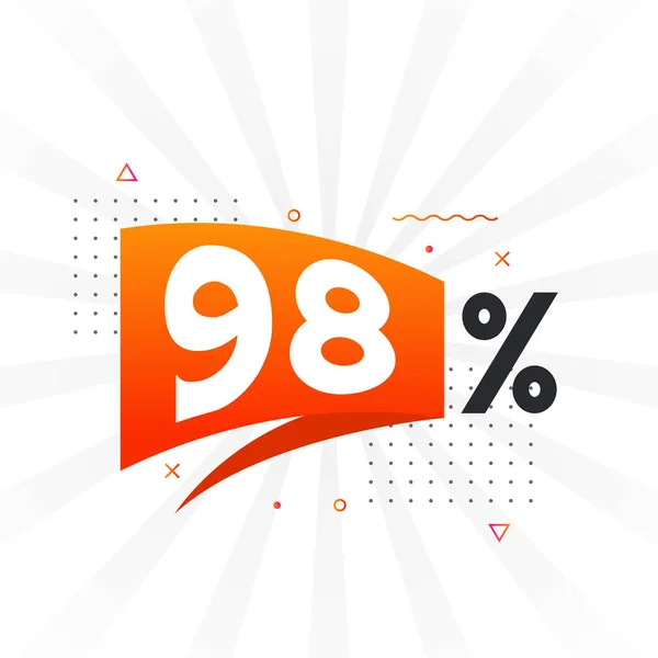 Discount Marketing Banner Promotion Percent Sales Promotional Design — Stock Vector