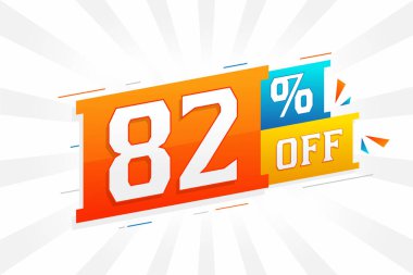 3D özel tanıtım kampanyası tasarımında% 82 indirim. 3D indirimli satış ve pazarlama teklifinin% 82 'si.