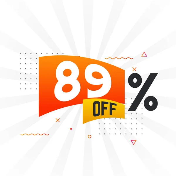 Percent Special Discount Offer Sale Advertising Campaign Vector Graphics — Stock Vector
