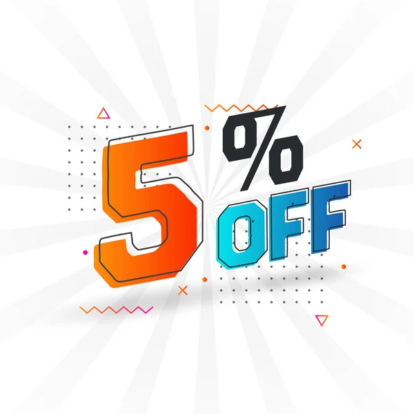 Percent Special Promotional Campaign Design Discount Offer Sale Marketing — Stock Vector