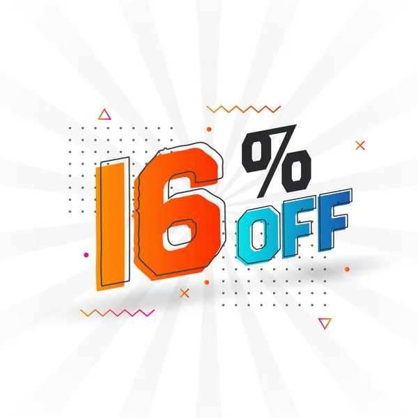 Percent Special Promotional Campaign Design Discount Offer Sale Marketing — Stock Vector