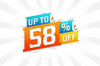 Reklam kampanyasında promosyon tasarımında yüzde 58 'e kadar indirim.