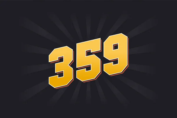 359 알파벳 359 — 스톡 벡터