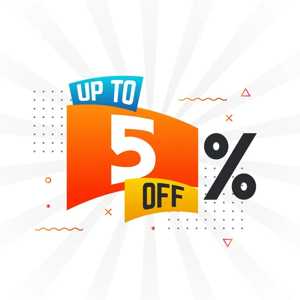Percent Special Discount Offer Upto Sale Advertising Campaign Vector Graphics — Stock Vector