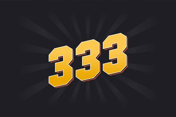 333 알파벳 333 — 스톡 벡터
