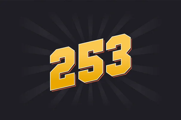 253 알파벳 253 — 스톡 벡터