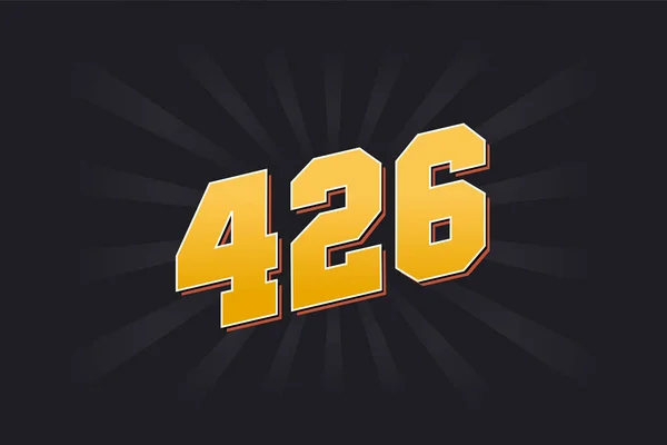 426 알파벳 426 — 스톡 벡터