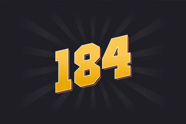 184 알파벳 184 — 스톡 벡터